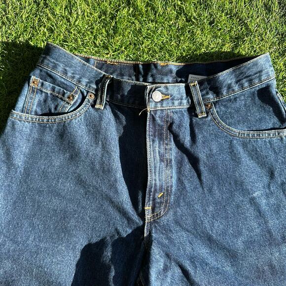 Vintage Levis 550 Jeans Shorts Size 32 JR 11 Relaxed Fit Denim Mid-Rise USA Made - Picture 5 of 13